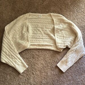 Wild Fable Cream Cable Knit Shrug Sweater